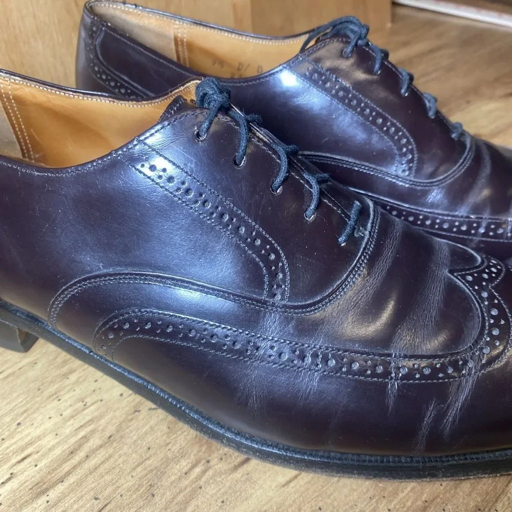 Johnston & Murphy Optima Wingtip Oxford‎ Dress Shoes 22-2923 USA Men's 9.5 D